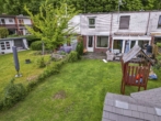 Ruckansicht Garten Oben 2 - Im Vorlauf – Kleine Perle in HH-Niendorf, Reihenhaus mit Terrasse, Garten u. Gestaltungsspielraum.