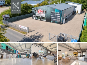 EXKLUSIV & GROSSZÜGIG – IHR IDEALES GEWERBEOBJEKT. Exklusive Hallengebäude + Wohnhaus in TOP-Lage., 21039 Börnsen, Einzelhandel