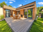 Anbau Gästehaus Rückseite Te - Ihr schönstes Kapitel beginnt hier: Exklusives Anwesen mit Gästehaus und privatem Gartenparadies.