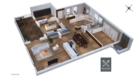 3D-Grundriss-Souterrain - WOHNTRAUM. Eleganz & Privatsphäre: Neuwertiger Komfort und Moderne mit mehr Stil in Premiumlage.