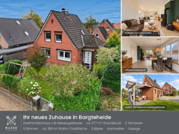Ein schönes Zuhause für Generationen! 7 Räume, 199 m² Wohn-/Nutzfläche & Raum für Beruf und Leben., 22941 Bargteheide, Einfamilienhaus