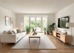 EG-Wohnzimmer "VIRTUAL STAGING - Modernes Familienhaus in Bargteheide, hell, praktisch und mit Raum für eigene Ideen. GELEGENHEIT.