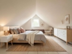 DG-Schlafzimmer "VIRTUAL STAGI - Modernes Familienhaus in Bargteheide, hell, praktisch und mit Raum für eigene Ideen. GELEGENHEIT.
