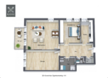 3D-Grundriss - Ruhe, Raum u. Alsternähe. Exkl. WOHNTRAUM auf 106m² mit Tiefgarage, EBK. uvm. Großzügig. Besonders.
