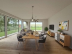 Wohn-Esszimmer-VSt.-Whg.2 WOHN - Exklusive Ferienwhg. in 1. Meeresreihe | 2-Zimmer plus Terrasse | Ferienvermietung | Neubau | JUWEL